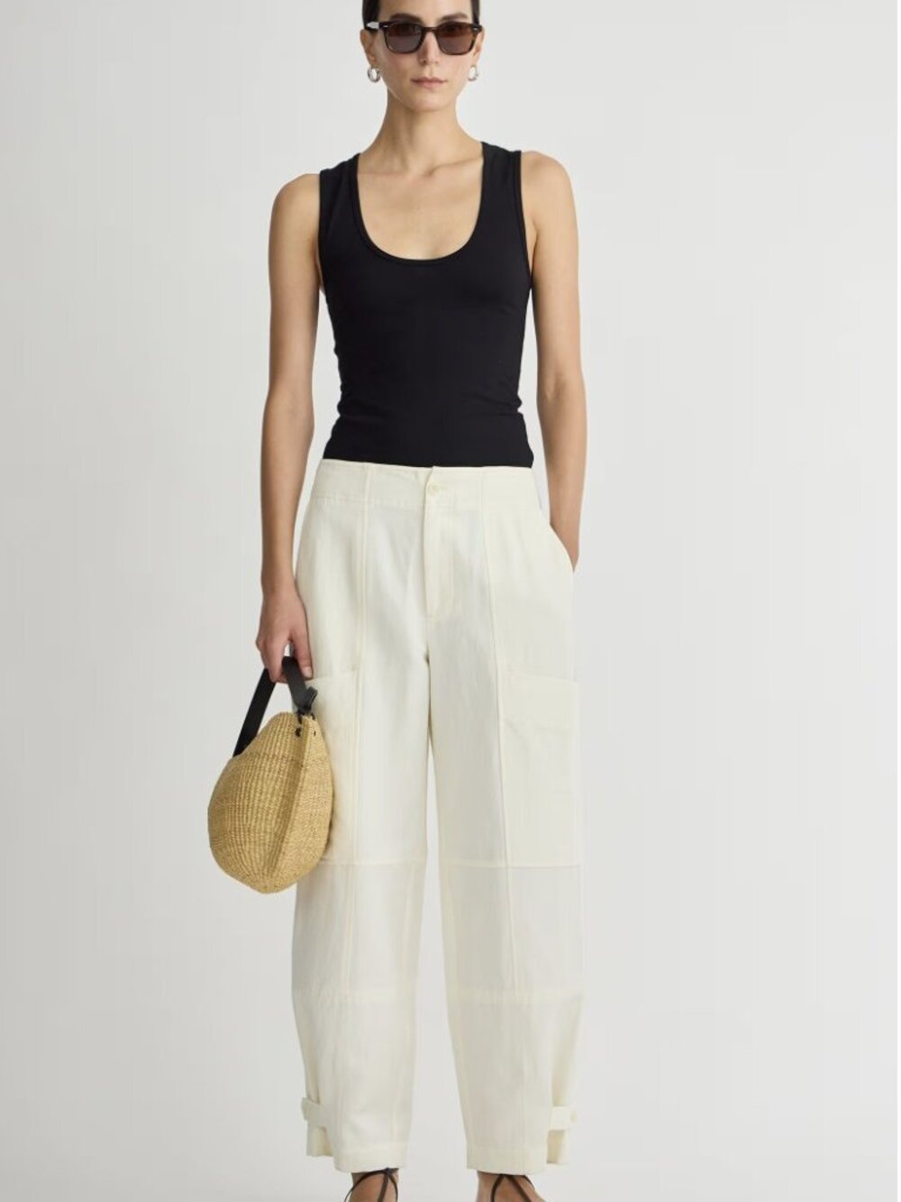 APIECE APART Juna Mid Rise Relaxed Cargo Pant